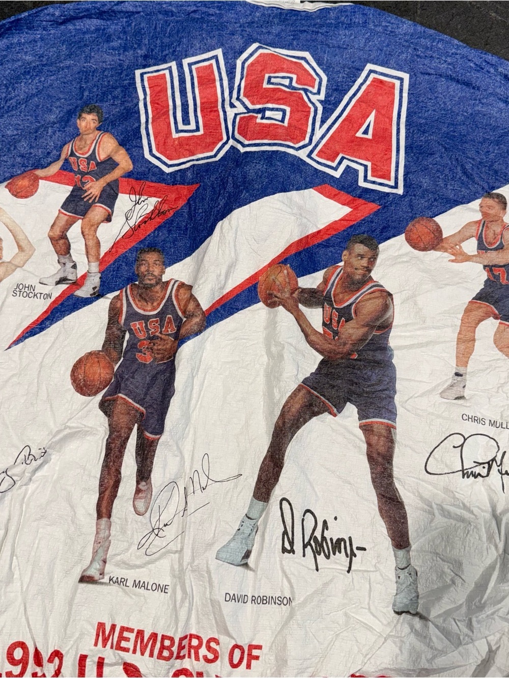 Vintage Team USA Olympics 1992 AOP light full zip jacket men’s Large Tyvek - Picture 10 of 12
